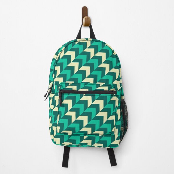 Item preview, Dual Green Herringbone Chevron Yellow Diagonal Eternal Impressions designed and sold by Alchemy-A-La-G.