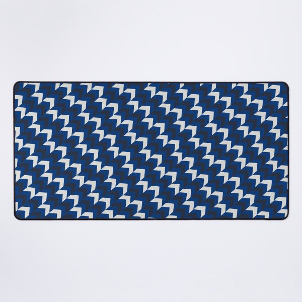 Item preview, Dual Blue Herringbone Chevron White Diagonal Eternal Impressions designed and sold by Alchemy-A-La-G.