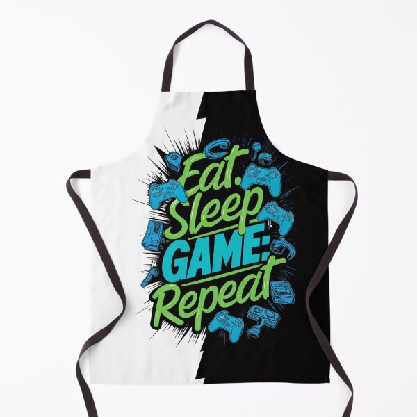 Item preview, Gamer Lifestyle Illustration - Eat. Sleep. Game. Repeat. designed and sold by DesigntshirtWB.