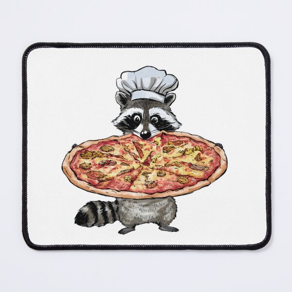 Item preview, Raccoon pizza designed and sold by Micjr.