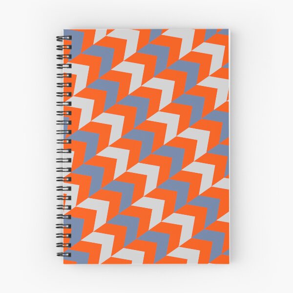 Item preview, Red-Orange Blue-Grey Herringbone Chevron Eternal Impressions designed and sold by Alchemy-A-La-G.