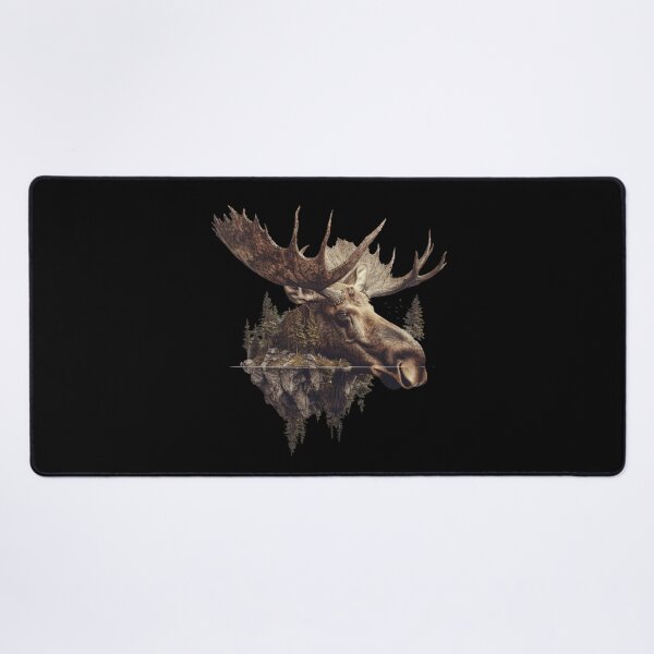 Item preview, My Spirit Animal is Moose. Moose head with nature. designed and sold by elnexshop.