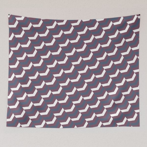 Item preview, Purple Blue Herringbone Arrow Diagonal Chevron Eternal Impressions designed and sold by Alchemy-A-La-G.