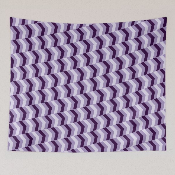 Item preview, Purple Tricolor Diagonal Herringbone Arrow Chevron Eternal Impressions designed and sold by Alchemy-A-La-G.