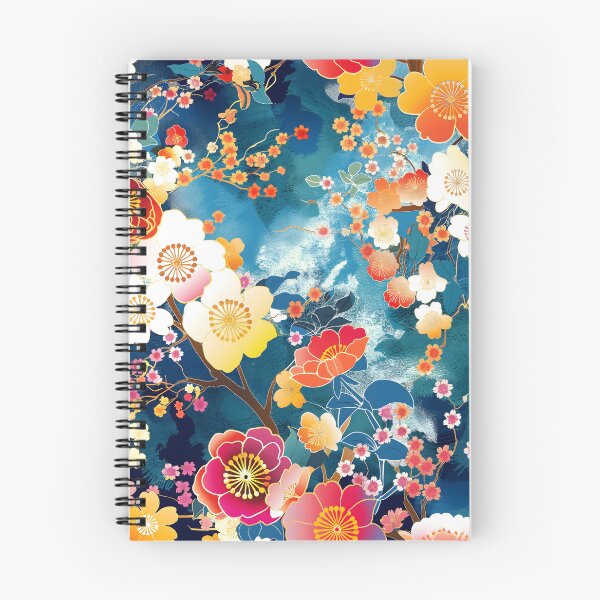 Item preview, Japanese flowers inspired pattern designed and sold by CulturalVibes.