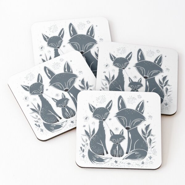 Item preview, Cute fox family designed and sold by Tajdi.