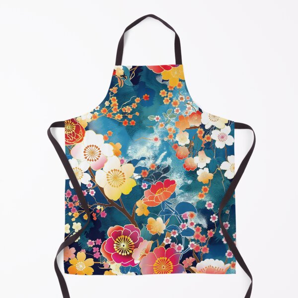 Item preview, Japanese flowers inspired pattern designed and sold by CulturalVibes.