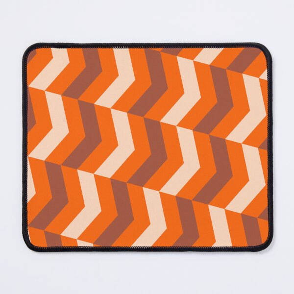 Item preview, Orange Tricolor Diagonal Herringbone Arrow Chevron Eternal Impressions designed and sold by Alchemy-A-La-G.