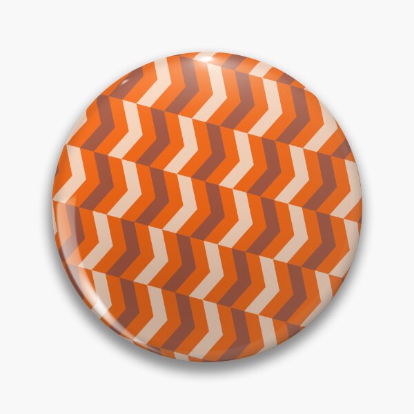 Item preview, Orange Tricolor Diagonal Herringbone Arrow Chevron Eternal Impressions designed and sold by Alchemy-A-La-G.