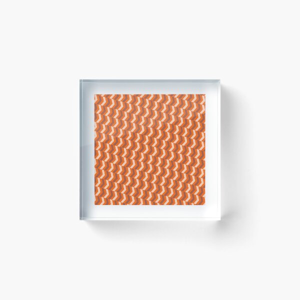 Item preview, Orange Tricolor Diagonal Herringbone Arrow Chevron Eternal Impressions designed and sold by Alchemy-A-La-G.