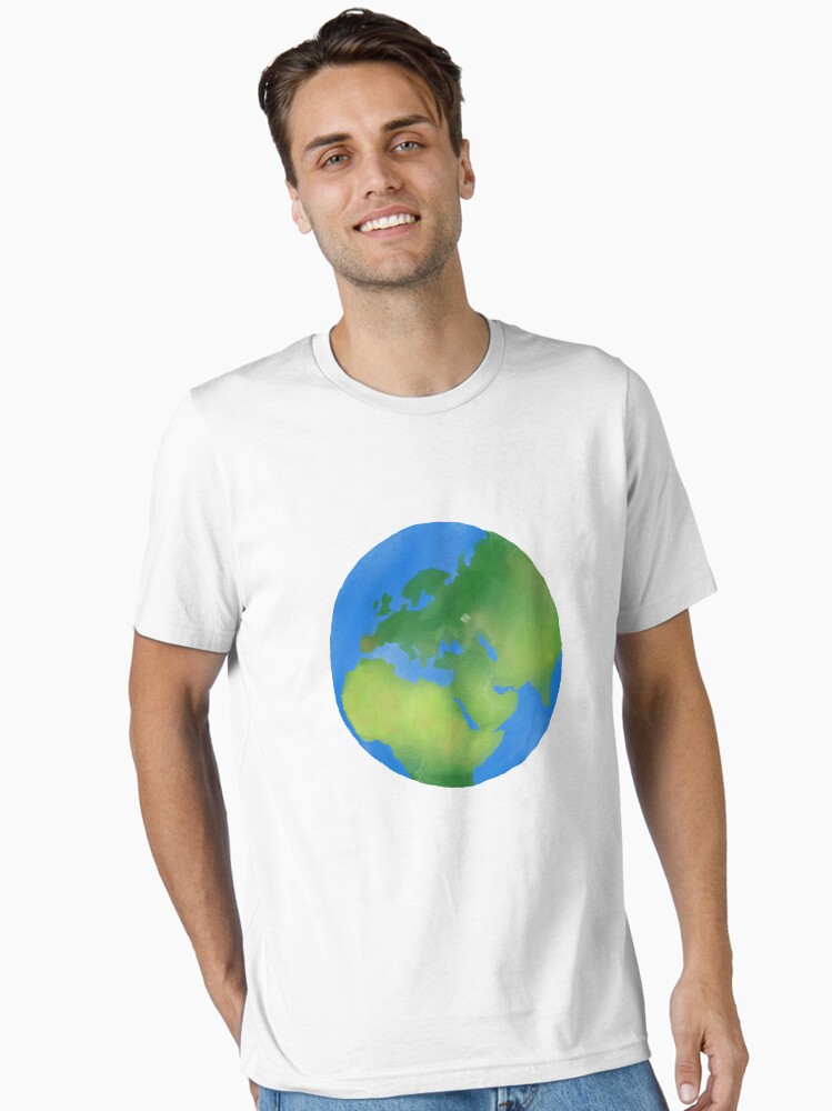 Globe painterly illustration Essential T-Shirt for Sale by