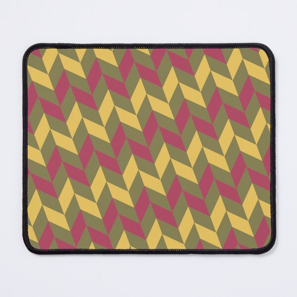 Item preview, Pink Brown & Yellow Diagonal Herringbone Chevron Eternal Impressions designed and sold by Alchemy-A-La-G.