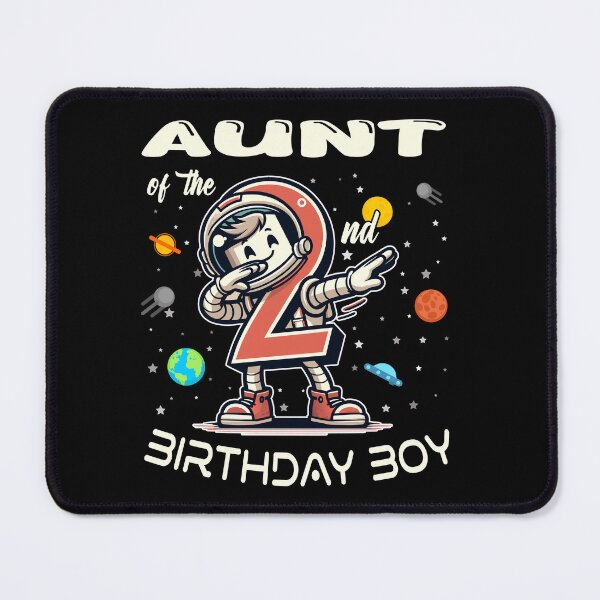 Item preview, Aunt of The 2nd Birthday Boy Astronaut B-Day Family Party designed and sold by Jungle Hub.