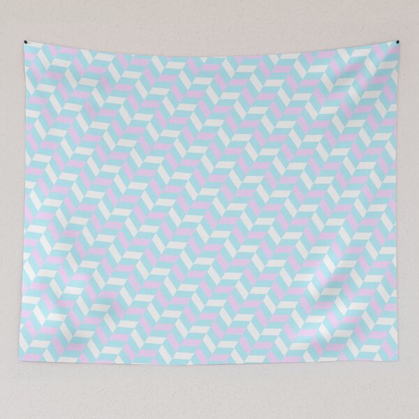Item preview, Pastel Blue Diagonal Herringbone Arrow Chevron Eternal Impressions designed and sold by Alchemy-A-La-G.