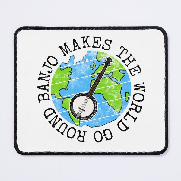 Item preview, Banjo Makes The World Go Round, Banjoist Earth Day designed and sold by doodlerob.