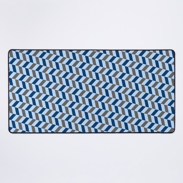 Item preview, Grey & Blue Diagonal Herringbone Arrow Chevron Eternal Impressions designed and sold by Alchemy-A-La-G.