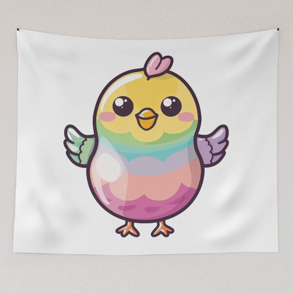 Item preview, Kawaii Easter Egger Chicken  designed and sold by KawaiiArtStyle.