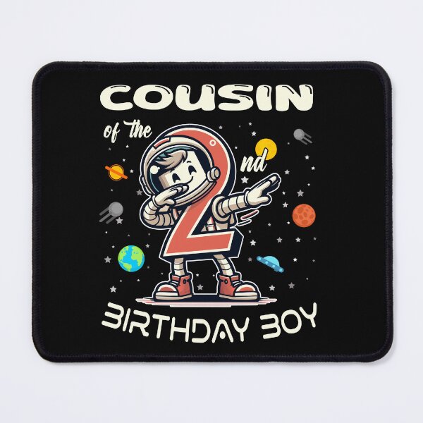 Item preview, Cousin of The 2nd Birthday Boy Astronaut B-Day Family Party designed and sold by Jungle Hub.