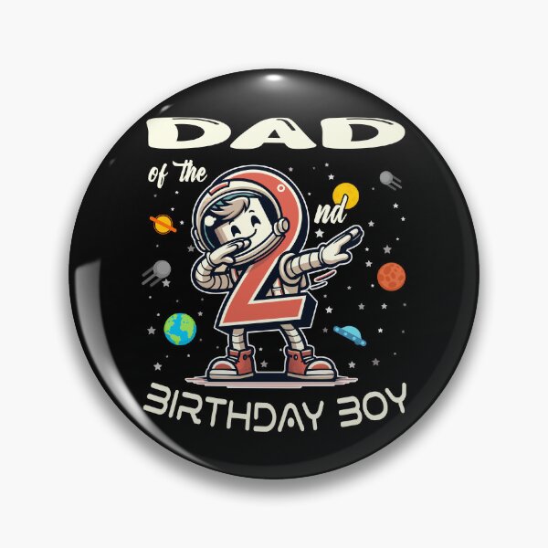 Item preview, Dad of The 2nd Birthday Boy Astronaut B-Day Family Party designed and sold by Jungle Hub.