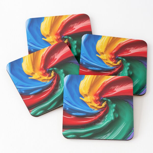 Item preview, Swirling Primary Colors of Paint designed and sold by RWCarpenter.