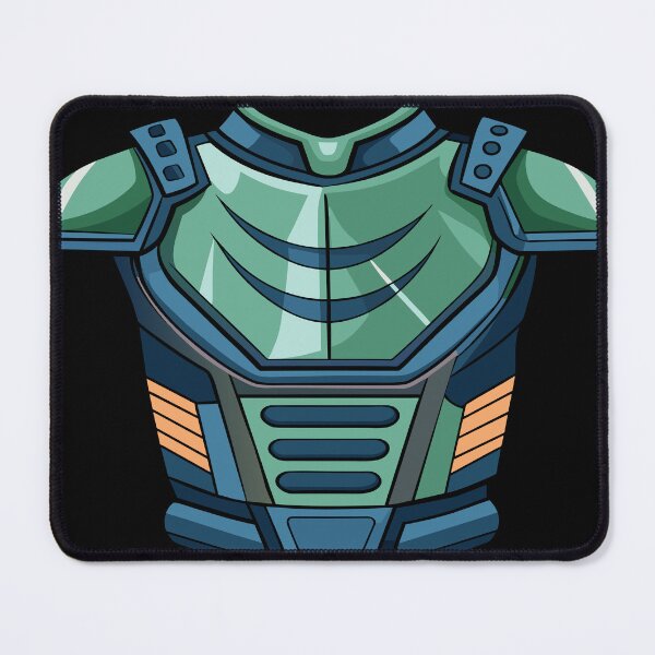 Item preview, Aqua Verdant Guardian: Mystical Armor Illustration designed and sold by AgarutanPrint.