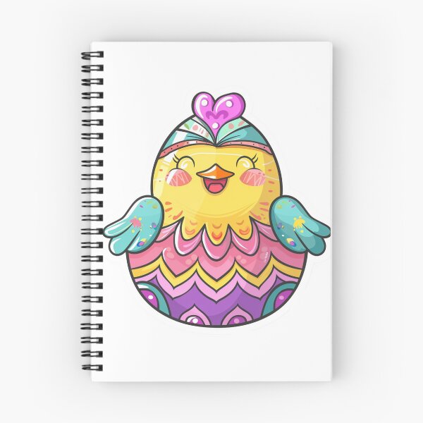 Item preview, Kawaii Easter Egger Chicken with Painted Easter Egg designed and sold by KawaiiArtStyle.