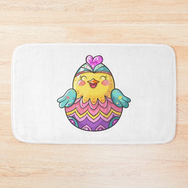 Item preview, Kawaii Easter Egger Chicken with Painted Easter Egg designed and sold by KawaiiArtStyle.