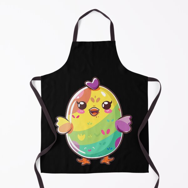 Item preview, Kawaii Rainbow Easter Egger Chicken designed and sold by KawaiiArtStyle.
