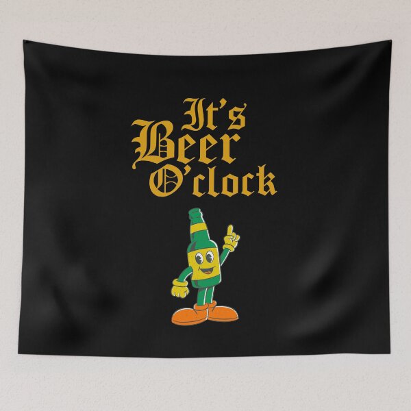 Item preview, It's Beer O' Clock Funny Beer Drinking Time designed and sold by StudioTina.