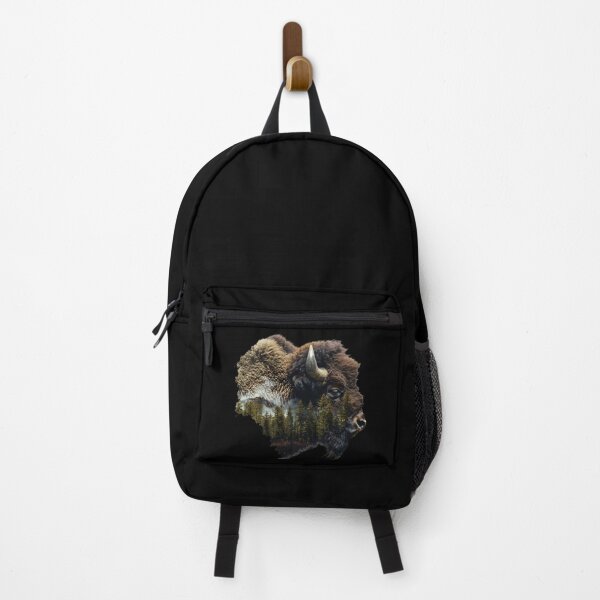 Item preview, My Spirit Animal is Bison. Bison head with nature. designed and sold by elnexshop.