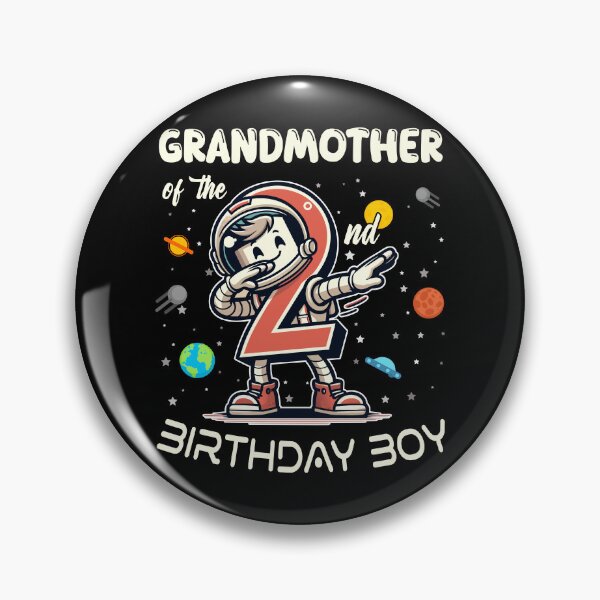 Item preview, Grandmother of The 2nd Birthday Boy Astronaut B-Day Family designed and sold by Jungle Hub.