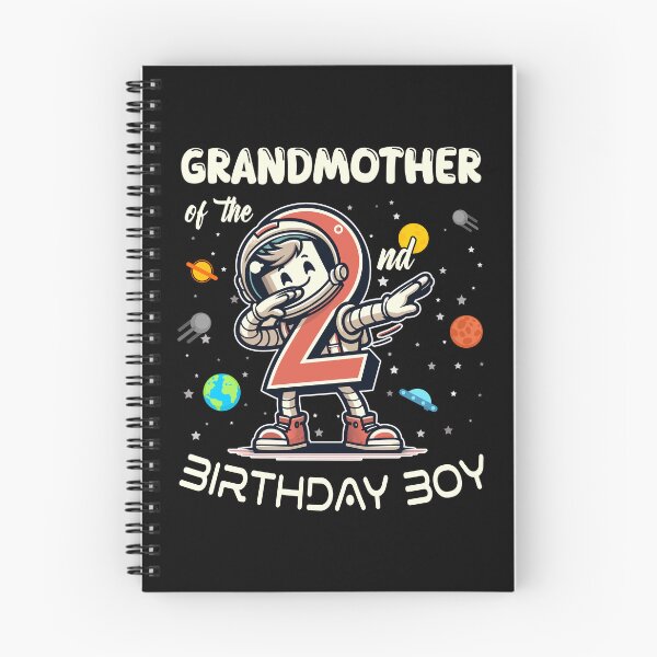 Item preview, Grandmother of The 2nd Birthday Boy Astronaut B-Day Family designed and sold by Jungle Hub.