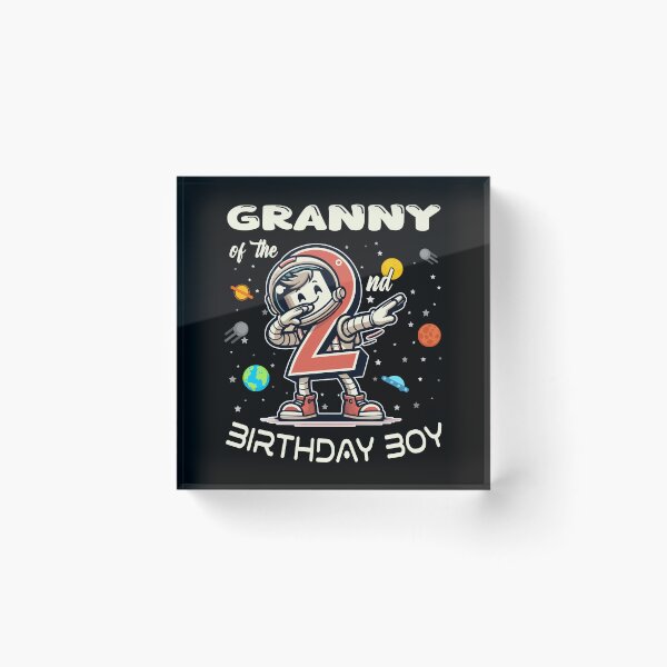 Item preview, Granny of The 2nd Birthday Boy Astronaut B-Day Family Party designed and sold by Jungle Hub.