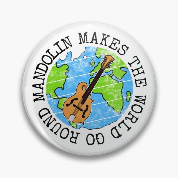 Item preview, Mandolin Makes The World Go Round, Mandolinist Earth Day designed and sold by doodlerob.