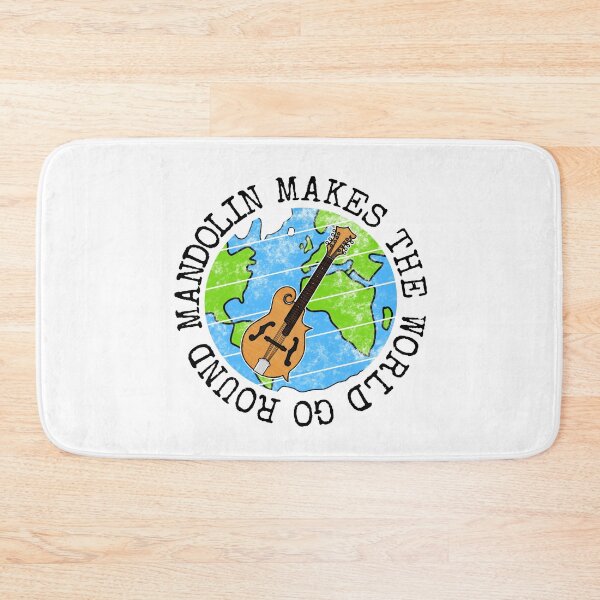 Item preview, Mandolin Makes The World Go Round, Mandolinist Earth Day designed and sold by doodlerob.