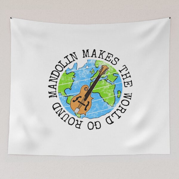 Item preview, Mandolin Makes The World Go Round, Mandolinist Earth Day designed and sold by doodlerob.