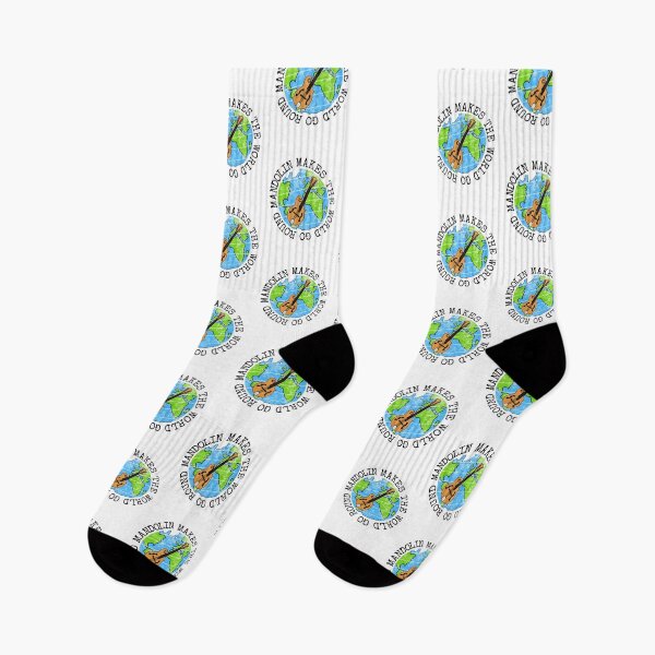 Item preview, Mandolin Makes The World Go Round, Mandolinist Earth Day designed and sold by doodlerob.