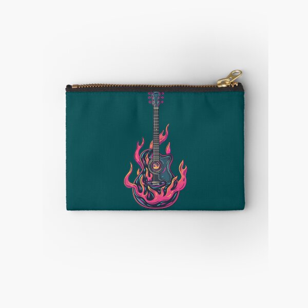 Item preview, Flaming Acoustic Guitar designed and sold by -DEEWOLF-.