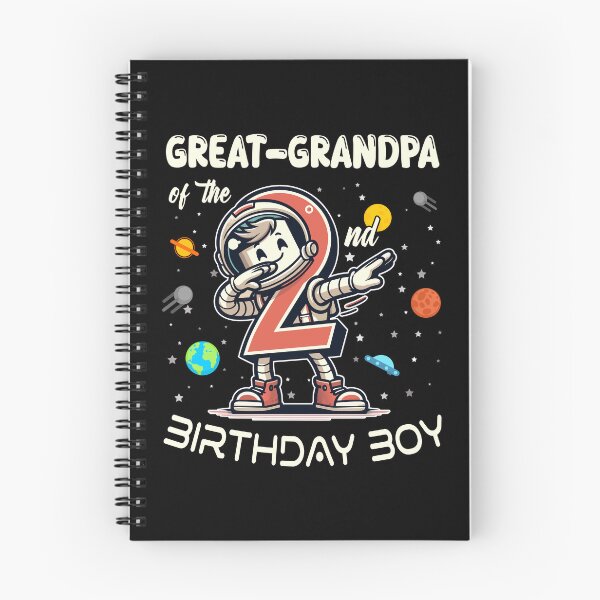 Item preview, Great Grandpa of The 2nd Birthday Boy Astronaut B-Day Family designed and sold by Jungle Hub.