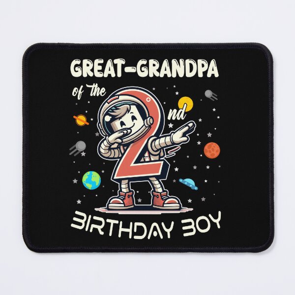Item preview, Great Grandpa of The 2nd Birthday Boy Astronaut B-Day Family designed and sold by Jungle Hub.
