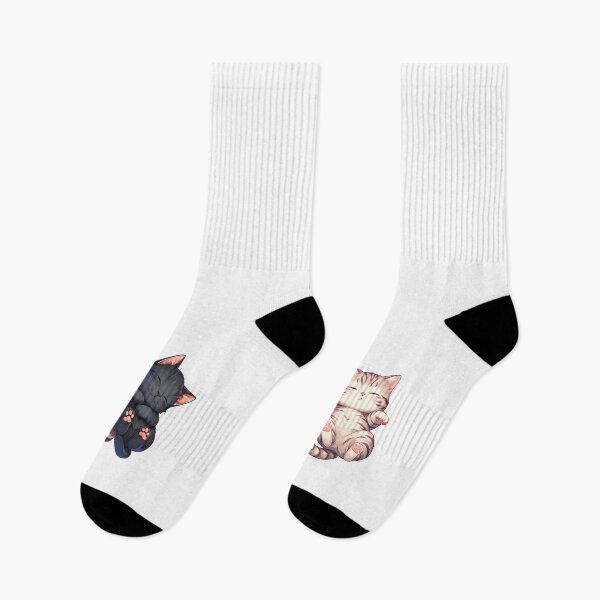 Item preview, cute cats sleeping on their back designed and sold by HandsomeCat.