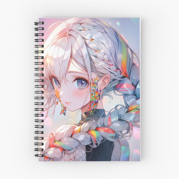 Item preview, Prismatic Radiant Braids Anime Girl designed and sold by bubblegoth.