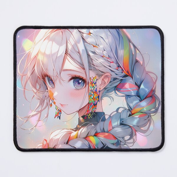 Item preview, Prismatic Radiant Braids Anime Girl designed and sold by bubblegoth.