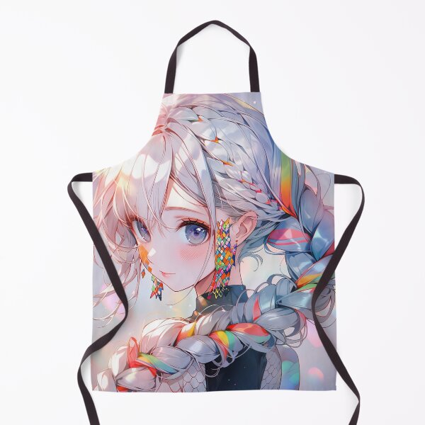 Item preview, Prismatic Radiant Braids Anime Girl designed and sold by bubblegoth.