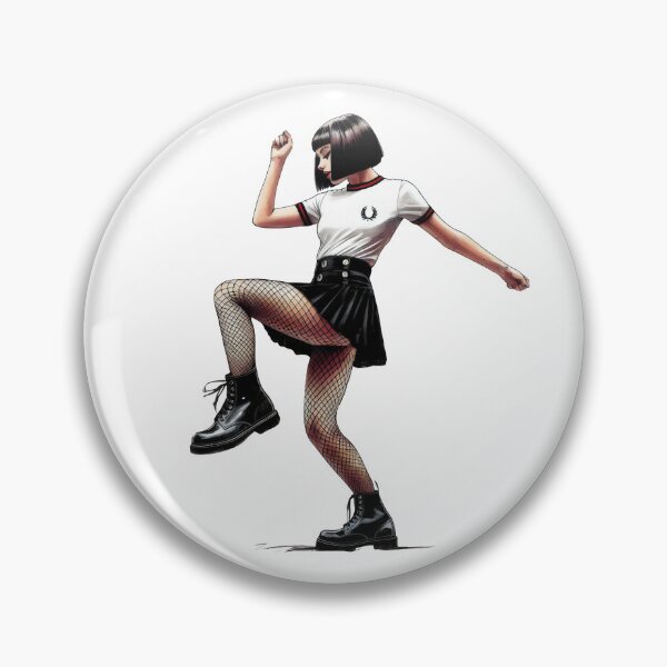 Item preview, Dancing Skinhead Ska Girl designed and sold by fatbanana.