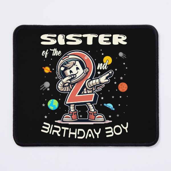 Item preview, Sister of The 2nd Birthday Boy Astronaut B-Day Family Party designed and sold by Jungle Hub.