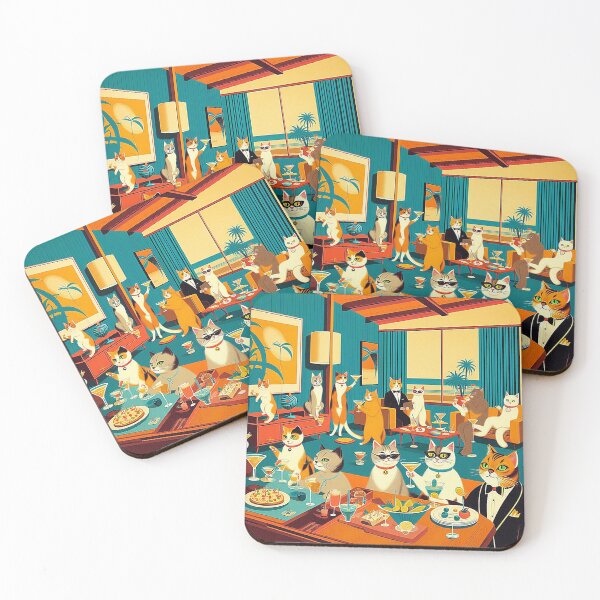 Item preview, WHEN THE HOOMANS ARE AWAY THE CATS PARTAY! designed and sold by CinemaObscura.