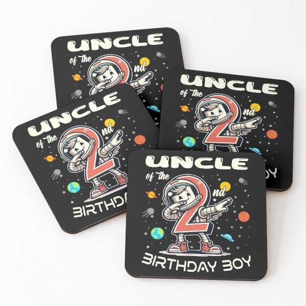 Item preview, Uncle of The 2nd Birthday Boy Astronaut B-Day Family Party designed and sold by Jungle Hub.