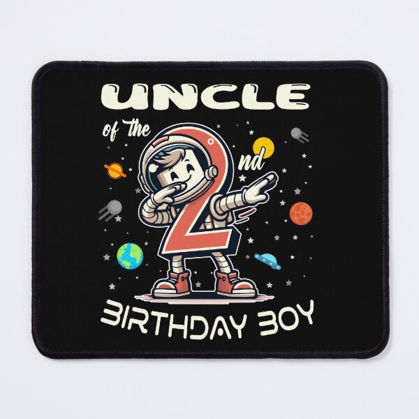 Item preview, Uncle of The 2nd Birthday Boy Astronaut B-Day Family Party designed and sold by Jungle Hub.