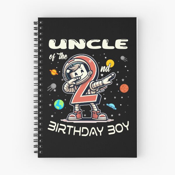 Item preview, Uncle of The 2nd Birthday Boy Astronaut B-Day Family Party designed and sold by Jungle Hub.